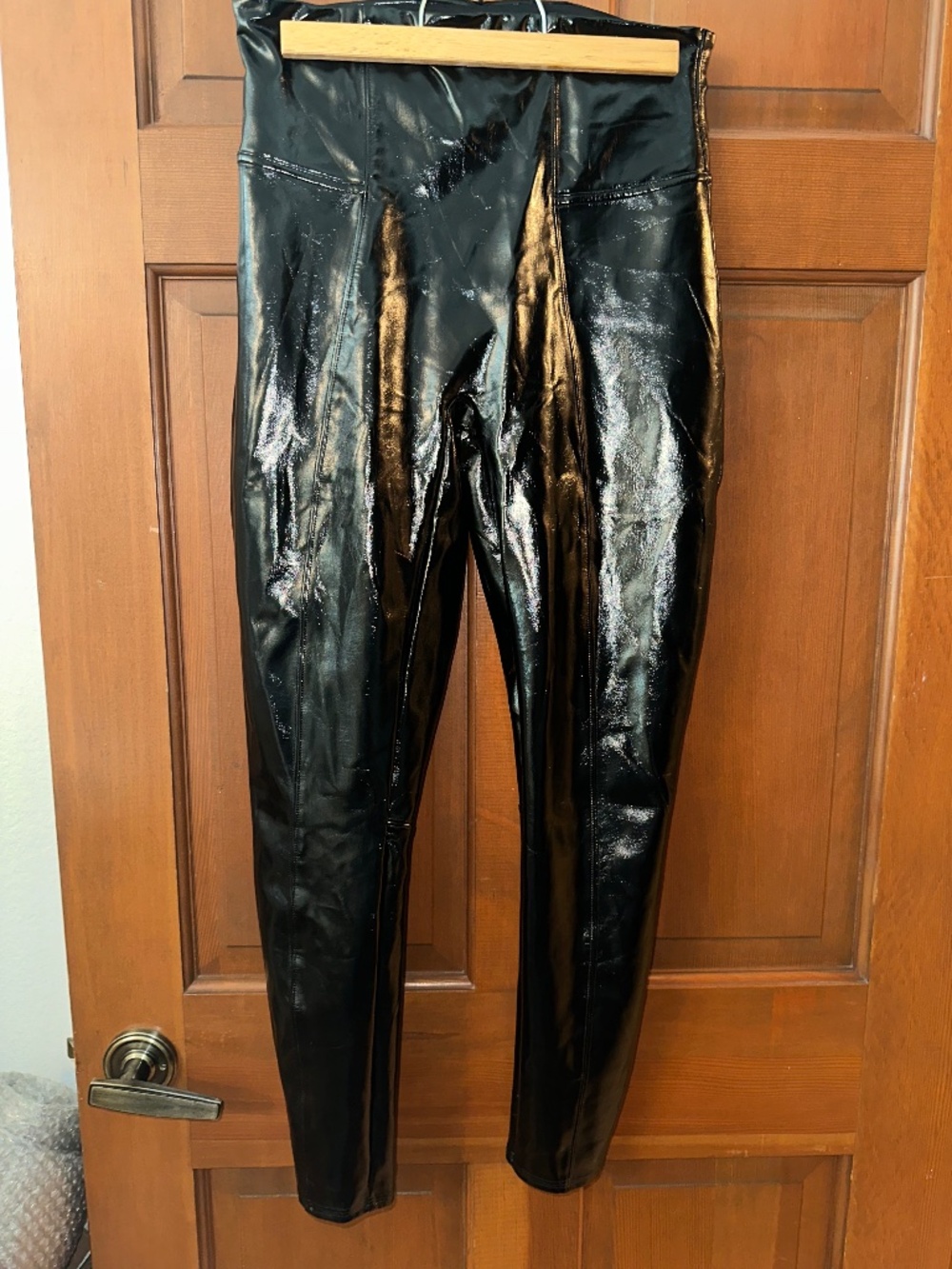 Spanx Faux Patent Leather Leggings